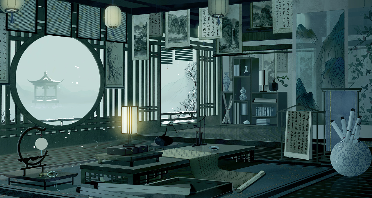 國(guó)風(fēng)室內(nèi)場(chǎng)景